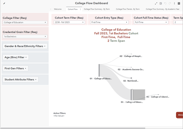 College Flow Dashboard dashboard preview