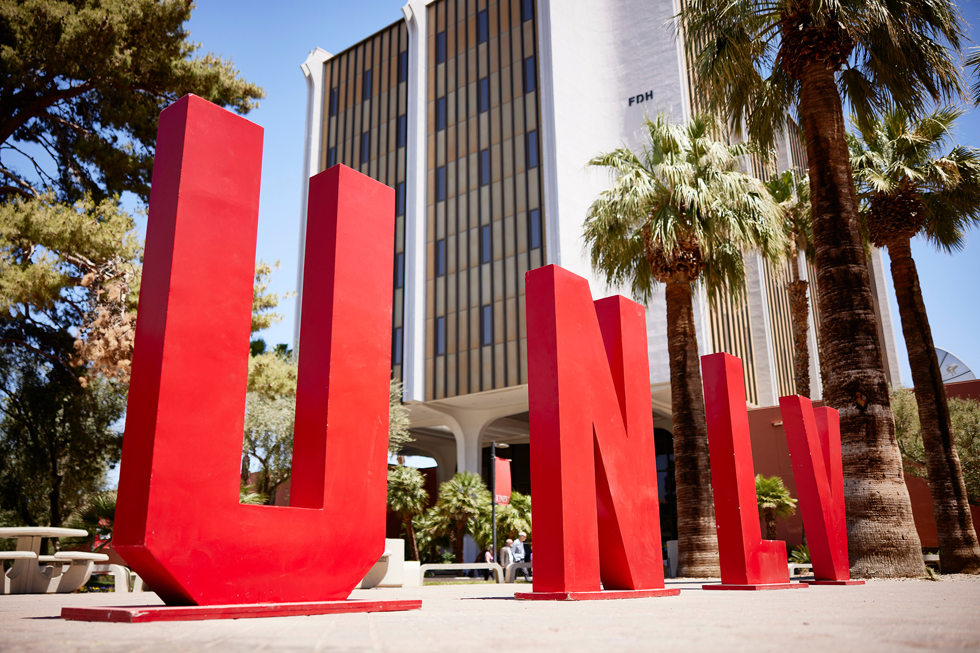 UNLV Letters on Pida Plaza