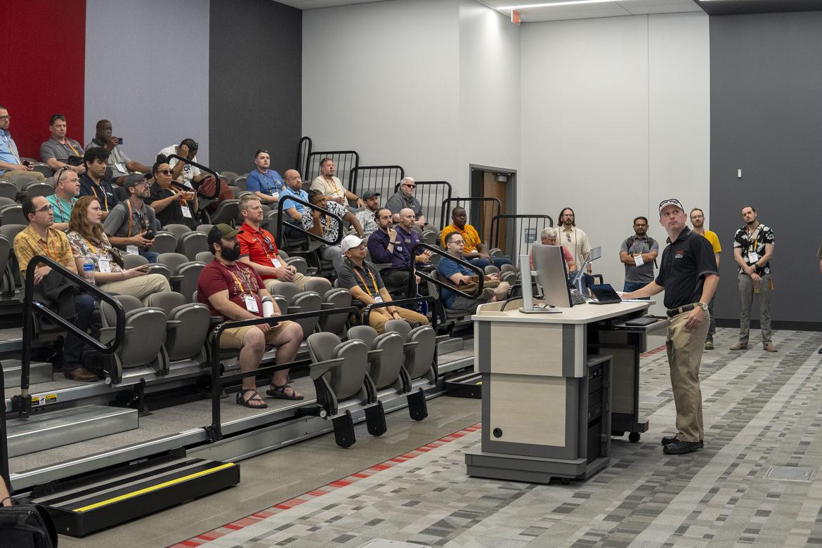 UNLV IT classroom technology services presenting advanced engineering building.